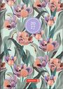 "2027" in lila Kreis. Illustration von bunten Blumen mit grünen Blättern, „BRUNNEN“ in rotem Rechteck.