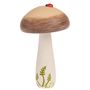 Holz-Pilz, Braun-Weiß, 15 x 9 x 9cm, FSC 100%, Div.