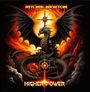 "RITCHIE NEWTON" und "HIGHER POWER" in feurigem Design, mit einem dramatischen Drachen vor einer flammenden Kulisse.