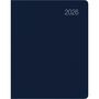 : Taschenkalender blau 2026 - Büro-Kalender 8,3x10,7 - 1W/2S - flexibler Kunststoffeinband - 660-1015-1, KAL