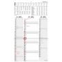 : 3-Monatskalender Streifenplaner 2026 - Büro-Kalender 33x58,8 cm (geöffnet) - mit Datumsschieber - Zettler - 955-0011, KAL