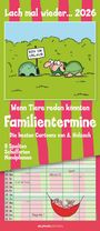 : Lach mal wieder... 2026 Familienplaner - Familienkalender - Wandkalender - 19,5x45, KAL