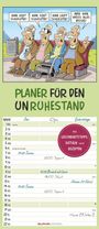 : Planer für den Unruhestand 2026 - Familien-Planer 19,5x45 cm - mit lustigen Cartoons - Humor-Kalender - Wandplaner - Alpha Edition, KAL