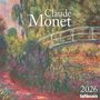 : NEUMANNVERLAGE - Claude Monet 2026 Broschürenkalender, 30x30cm, Wandkalender mit Kunstwerken von Claude Monet, internationalen Feiertagen und Mondphasen, viel Platz für Notizen, KAL