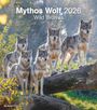 : Mythos Wolf 2026 - Foto-Kalender - Wand-Kalender - 30x34, KAL