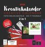 : Kreativ-Kalender M - 2 in 1: schwarz und weiss 2026 - 21x22 cm - Foto, Malen, Basteln - datiert - Kreativkalender - Foto-Kalender - Alpha Edition, KAL