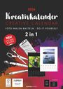 : Kreativ-Kalender A4 - 2 in 1: schwarz und weiss 2026 - 21 x 29,7 - Foto, Malen, Basteln - datiert - Kreativkalender - Foto-Kalender - Alpha Edition, KAL