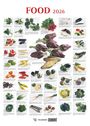 : Food 2026 - Bildkalender 50x70 cm - mit kurzen Beschreibungen zu den Obst- und Gemüsesorten - Küchenkalender - Dumont - Posterkalender, KAL