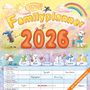 : Familienplaner Cartoon 2026 - Broschürenkalender 30x30 cm (30x60 geöffnet) - Kalender mit Platz für Notizen - 6 Spalten - Bildkalender - Wandkalender, KAL