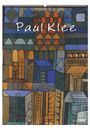 Text: "Paul Klee 2024 DUMONT". Geometrische Formen und kräftige Farben bilden ein komplexes abstraktes Muster.