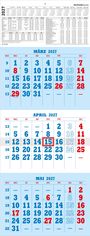3-Monatskalender blau/rot 2027, KAL