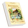 "Landkalender Tag für Tag durchs Jahr 2027". Illustration: Fachwerkhaus, Mühlrad, Männer beim Fischen am Fluss.