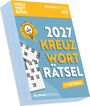 Auf einem hellblauen Hintergrund steht in großen Buchstaben: "2027 KREUZWORTRÄTSEL". Ein Kreuzworträtsel ist abgebildet.