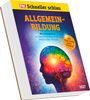 Titel: "ALLGEMEINBILDUNG". Untertitel: "Wissenswertes aus Geschichte, Mensch, Natur, Reisen & Wissenschaft". Silhouette eines Kopfes mit buntem Gehirn.