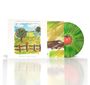 "Echo and the Bunnymen", "Apples for Isaac", Cover zeigt Landschaft mit Bäumen, Zaun und Apfel; grüne Schallplatte.