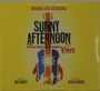 "Sunny Afternoon" Original Cast Recording. Gelbes Cover mit Gitarren- und Band-Silhouetten in britischen Farben.