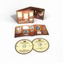 "Emerson, Lake & Palmer - Pictures at an Exhibition", zwei CDs und ein geöffnetes Booklet mit Miniatur-Gemälden.