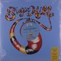 "Grandmaster Flash & The Furious Five" in gelber Box. Logo "Sugar Hill" in buntem, geschwungenem Schriftzug.