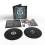 Vinyl-Set "Motörhead Kiss of Death". Plattenhülle zeigt kräftiges Skull-Logo; zwei schwarze Schallplatten, Infoblätter.