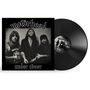 "Motörhead", "under cöver". Schwarz-weißes Foto von drei Männern, ein Schallplattenalbum.