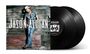 "MY KINDA PARTY", "JASON ALDEAN" auf rustikalem Hintergrund. Zwei Vinyl-Schallplatten sind sichtbar.