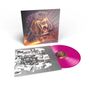"Motörhead" in dekorativer Schrift oben; magenta Vinyl-Schallplatte, Cover mit furchteinflößender Illustration eines Zuges.