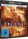 „4K Ultra HD“, „Jet Li - The Legend Der Vollstrecker“, FSK 16. Kämpfer in dynamischer Pose, historische Szenerie.