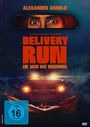 ALEXANDER ARNOLD. DELIVERY RUN. DIE JAGD HAT BEGONNEN. Augen im Rückspiegel, Truck mit Scheinwerfern.