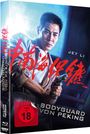 "Bodyguard von Peking", "Jet Li", FSK 18, Illustration eines Mannes mit Waffe in der Hand.