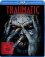 "TRAUMATIC: DIE MACHT DES DÄMONS" in roter Schrift, dämonisches Gesicht mit gelben Augen und Krallen, FSK 18-Symbol.