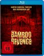 Text: "Harter Survival-Thriller der besonderen Art... BAMBOO REVENGE. FSK ab 18". Illustration: Person am Boden zwischen Bambus.