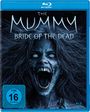 "The Mummy: Bride of the Dead" in furchterregender Schrift. Gesicht eines schreienden, untoten Wesens mit leuchtenden Augen.