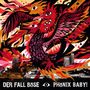 „DER FALL BÖSE PHÖNIX BABY!“ steht auf einer dynamischen Illustration eines mehräugigen Phönix mit Flammen.