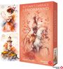 "Autumn’s Embrace Lenormand" und "Irene Captijn". Illustration einer Frau auf einem Pferd, daneben zwei Kartenmotive: Peitsche und Turm.