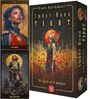 "Amber Moon Tarot" von Hepie Bartkowski. Illustration von Menschen in goldenen, blumigen Umgebungen. "78 cards with booklet".