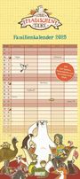 Margit Auer: Schule der magischen Tiere Familienkalender 2025 - Wandkalender - Familienplaner mit 5 Spalten - Format 22 x 49,5 cm, KAL