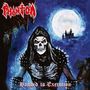 "Phantom" und "Handed to Execution" stehen in roter, stilisierter Schrift. Ein Skelett mit Kapuze und Mond im Hintergrund.