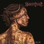 Text: "Sacrifice" oben, "The Ones I Condemn" unten. 

Illustration: Person mit komplexen Mustern auf Haut und Frisur, seitlich.