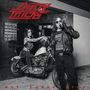 Text oben: "Dirty Tricks". Text unten: "Not Gonna Stop". Eine Frau auf einem Motorrad; ein Mann mit Zigarre.