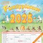 : Familienplaner Cartoon 2025 - Broschürenkalender 30x30 cm (30x60 geöffnet) - Kalender mit Platz für Notizen - 6 Spalten - Bildkalender - Wandkalender, KAL