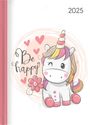 : Lady Journal Unicorn 2025 - Einhorn - Taschenkalender A6 - Weekly - 192 Seiten - Notiz-Buch - Termin-Planer - Alpha Edition, KAL