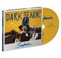 "DARK TENOR", "Billy Andrews", "Symphonica". Ein Mann sitzt auf Verstärkern mit Gitarren, vor gelbem Hintergrund. CD und Cover.