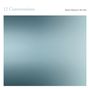 "12 Conversations" oben links, "Ryuichi Sakamoto & Alva Noto" oben rechts, darunter ein sanfter Farbverlauf in Blau und Grau.