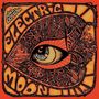 Texte: "Electric Moon", "Mind Explosion". Illustration zeigt ein detailliert verziertes Auge in psychedelischen Farben.