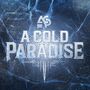 Text „A Cold Paradise“ mit Logo, auf eisigem Hintergrund.