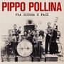 "PIPPO POLLINA" und "FRA GUERRA E PACE". Eine historische Band mit Instrumenten: Saxophon, Klarinette, Akkordeon, Kontrabass.
