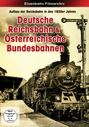 Titel: Deutsche Reichsbahn & Österreichische Bundesbahnen. Historische Lokomotive an einem Bahnhof.