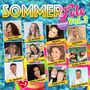 Text: "SOMMER Fete Vol. 3", "hossa! präsentiert", Namen von Künstler*innen. Bunte, sommerliche Hintergründe.