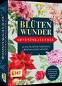 "Blütenwunder Adventskalender. 24 Faltkarten für einen besinnlichen Advent." Bunte Illustrationen von Blumen.