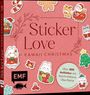 "Sticker Love: Kawaii Christmas. Über 300 Aufkleber mit beschreibbarer Oberfläche." Niedliche Weihnachtssticker.
